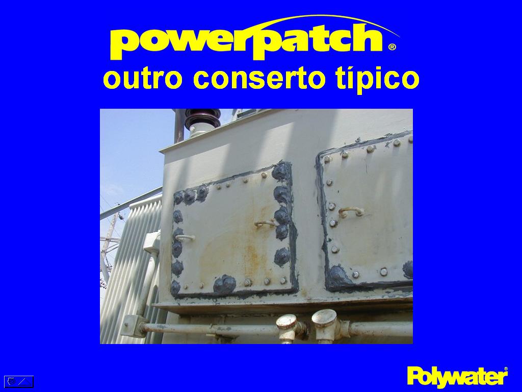 Este foi um conserto complexo e de propores num situao em que leo estava vazando pelas juntas das portas e em volta dos parafusos de fixao. Antes do conserto, este transformador tinha que ter o nvel do leo completado a cada poucas semanas.