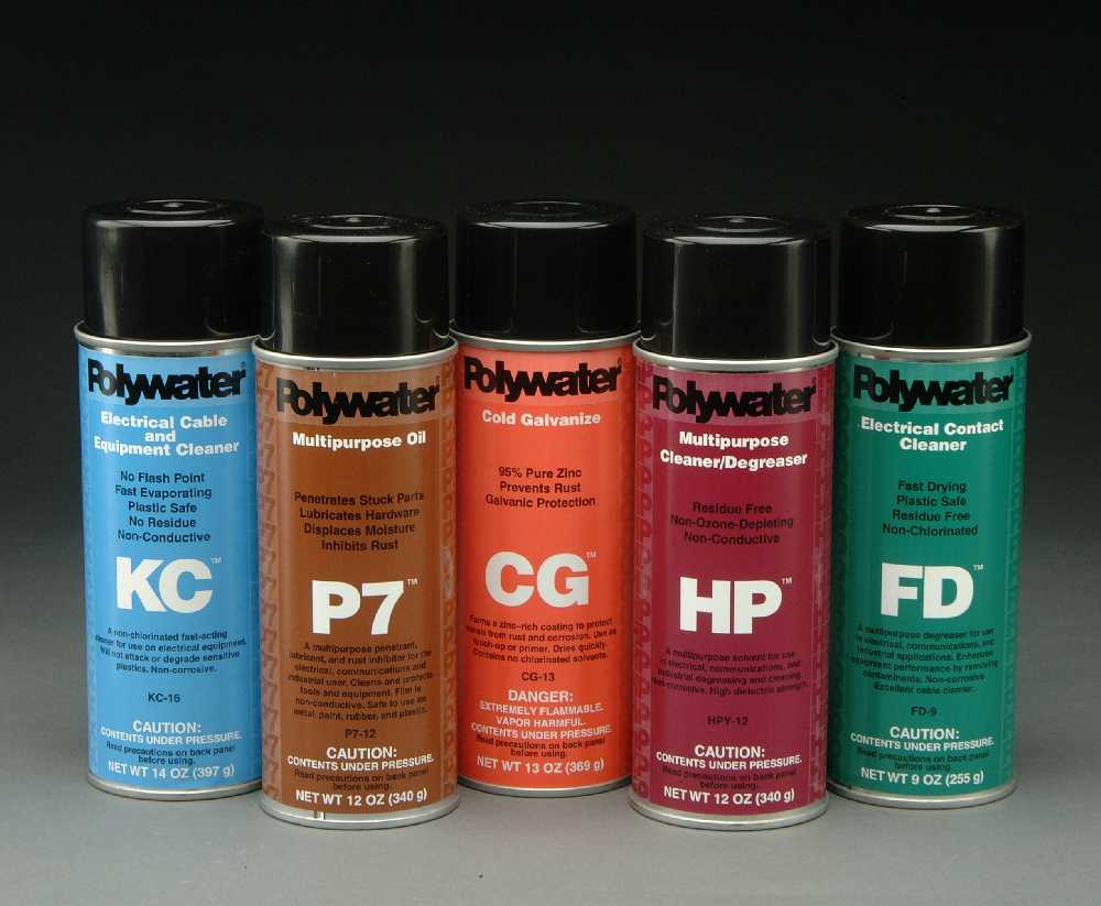 American Polywater's Familia de Limpiadores en Aerosol.