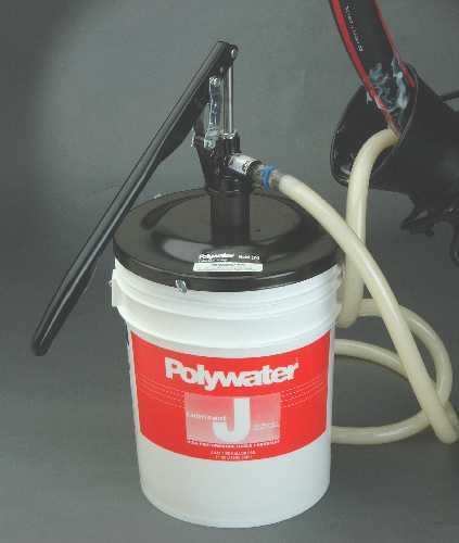 American Polywater's Model LP-3 Hand-Operated Cable Lubricant Pump for 5-Gallon Pails.